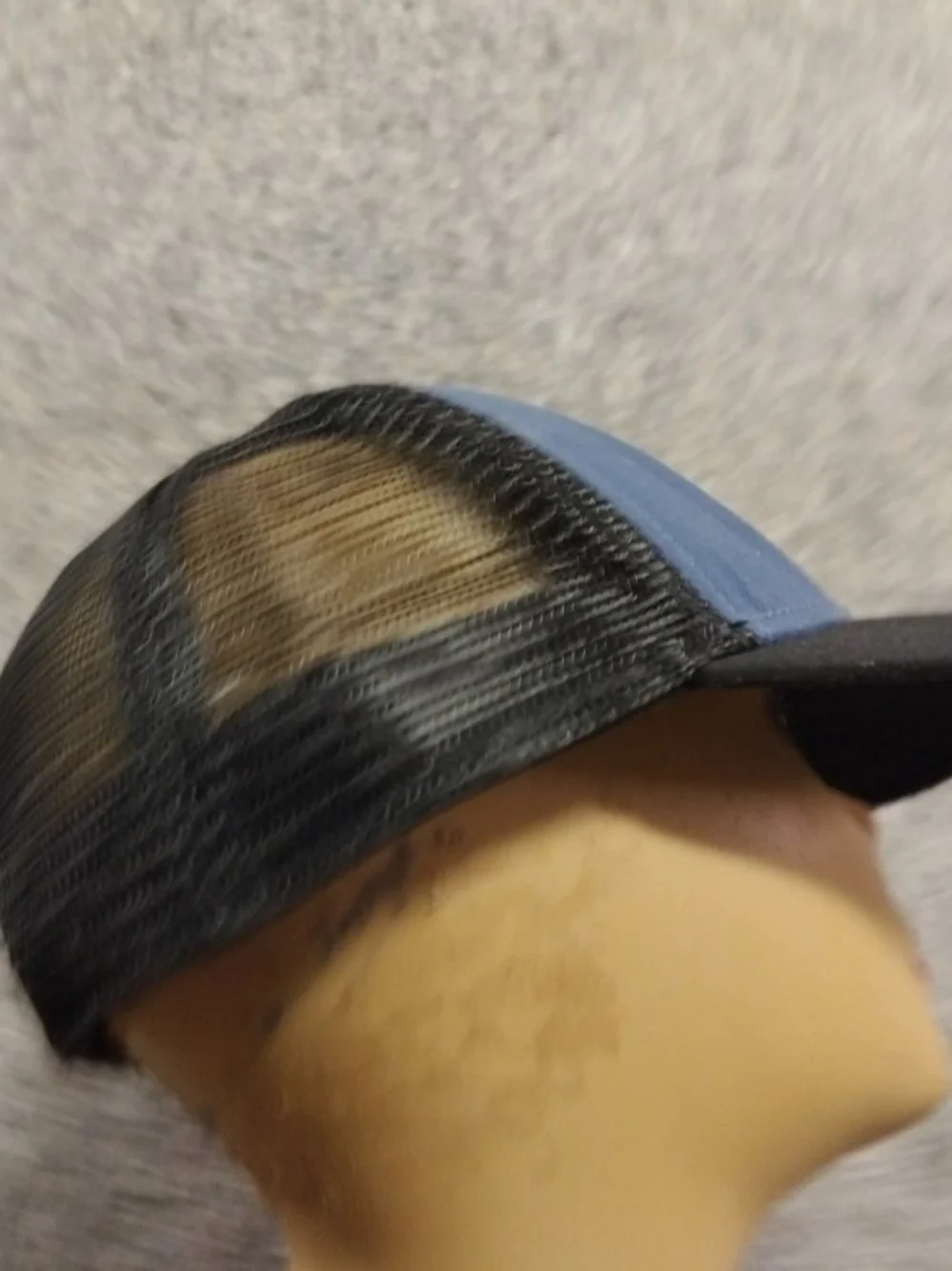 The North Face Blue Crown Black Brim Baseball Hat
